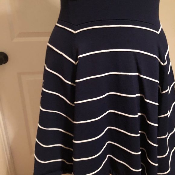 Alice and Olivia Navy Striped Dress - Picture 4 of 4